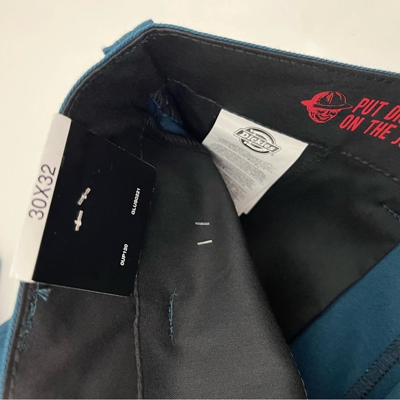 Dickies Skateboarding Slim Fit Pants 30x32 Teal - Picture 6 of 8